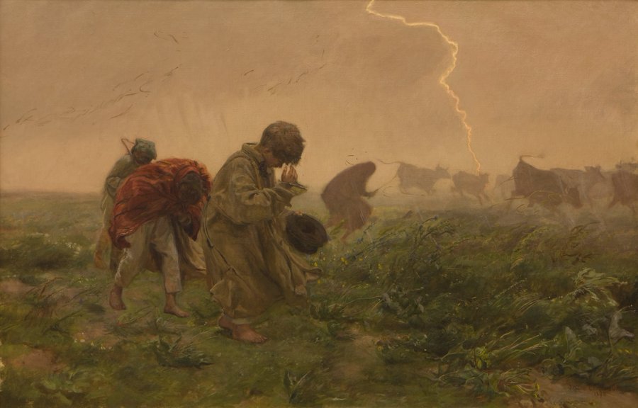 Burza, 1896 olej na płótnie Muzeum Narodowe w Krakowie